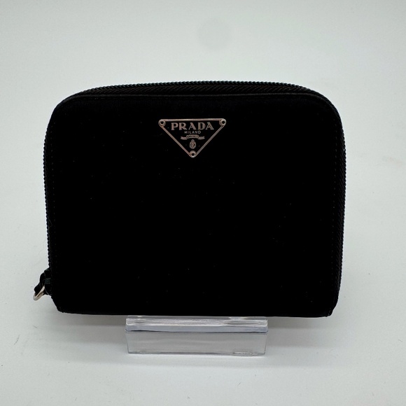Prada Logo Nylon Compact Wallet - Picture 1 of 3